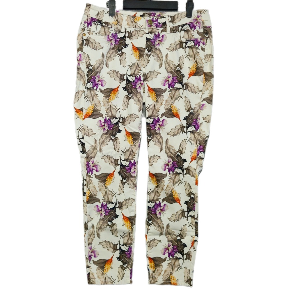 Tommy Bahama Skinny Ankle Jeans Womens 30x28 Floral Tropical TW116502
